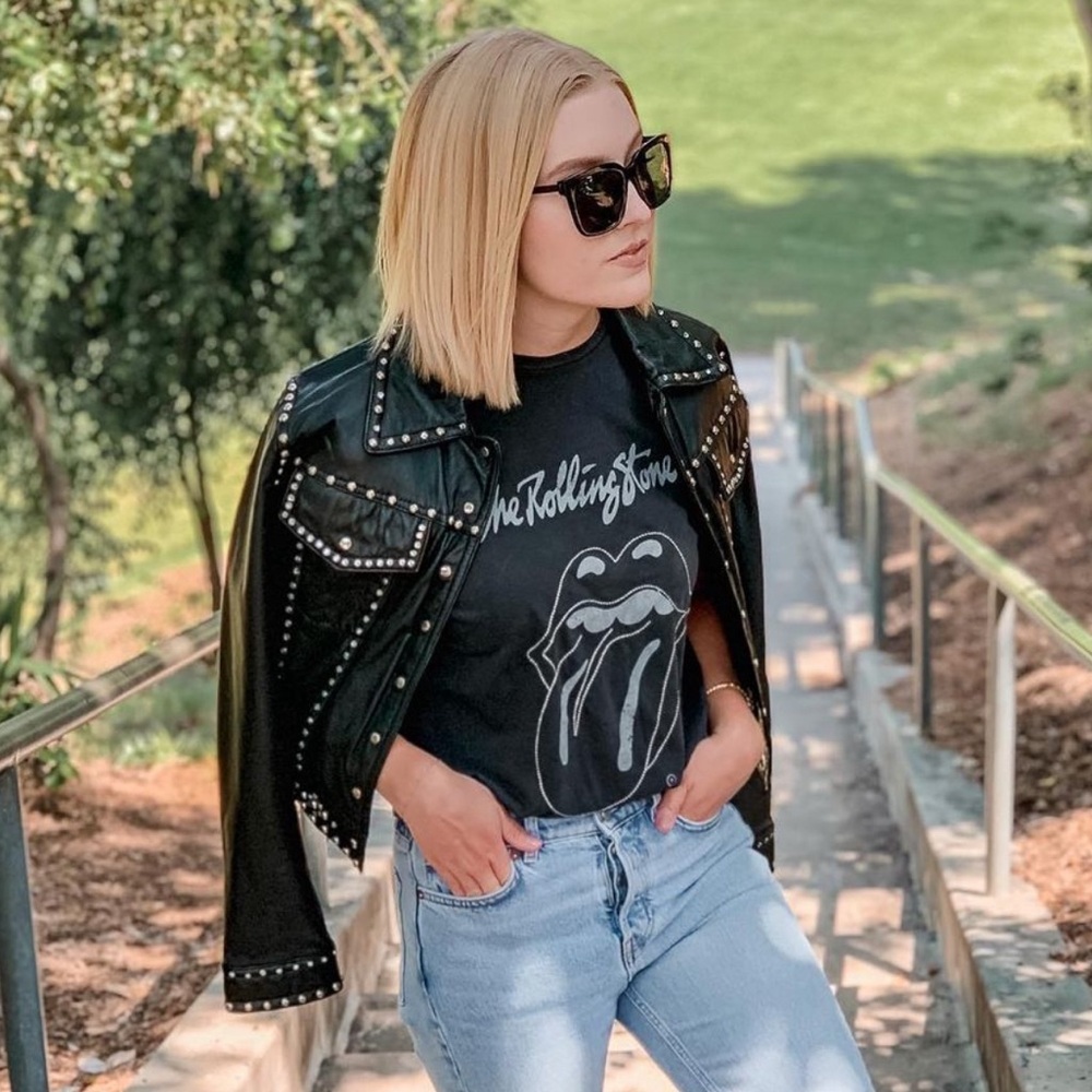 80’s Studded Leather Jacket